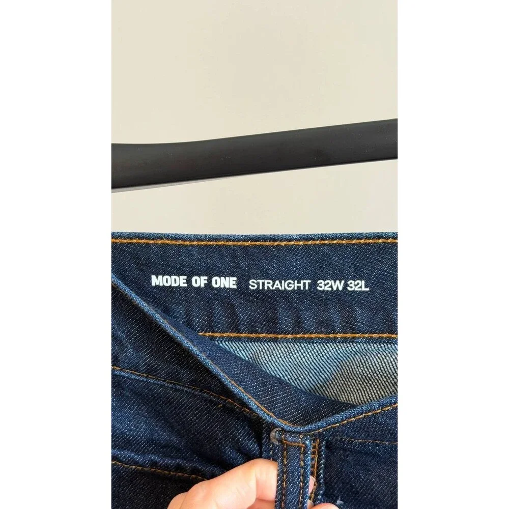 Mode of One Men’s Straight‑Fit Jeans Blue Size 32x32 NWT $69.50 - Picture 10 of 10